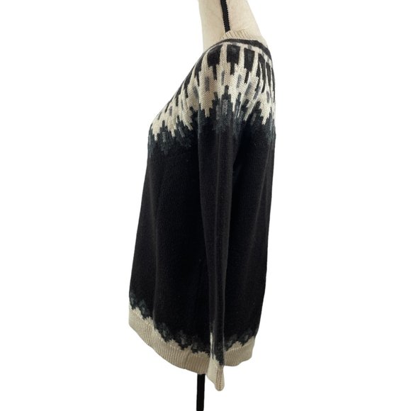 URBAN OUTFITTERS BDG OVERSIZED FAIR ISLE NORDIC WOOL BLEND KNIT SWEATER SMALL - Picture 5 of 10